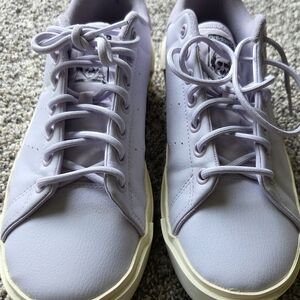 Adidas Lavender Sneakers with Cream Soles